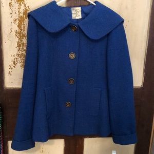 Lovely Hue of Blue Pea Coat